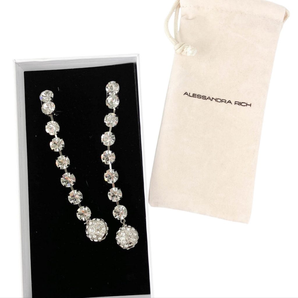 Nwt Alessandra Rich Dangling Earrings